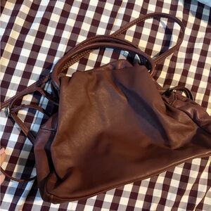 HOBO Plum Leather Dumpling Crossbody